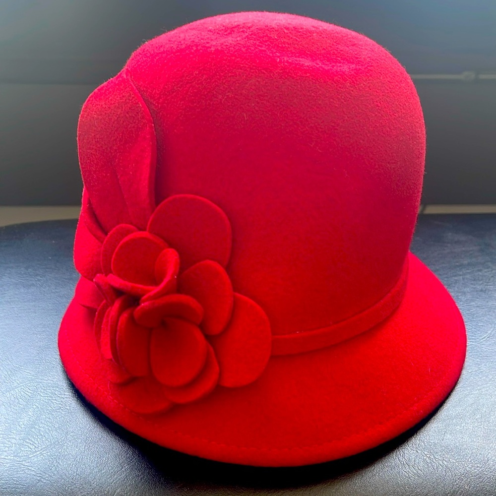 Three-Dimensional Flower Woolen Dome Fishman Buck… - image 2